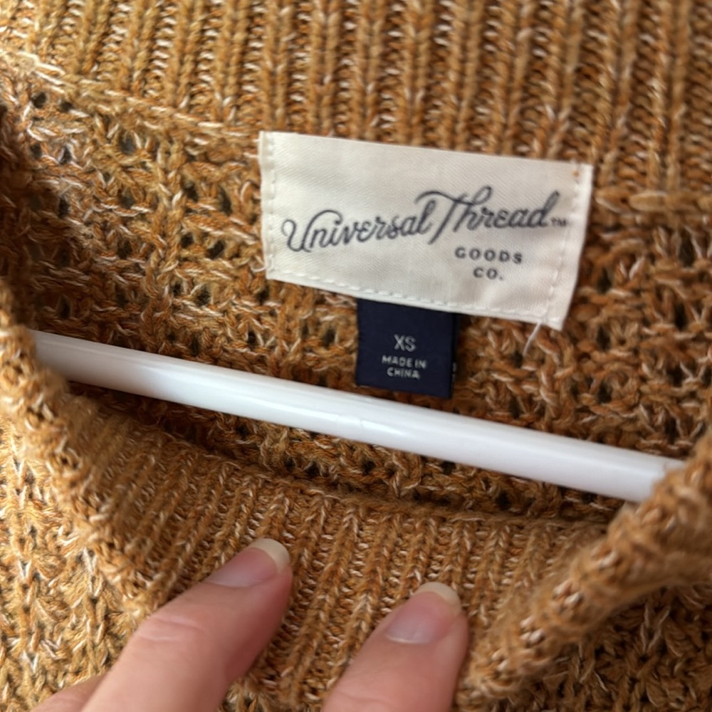 Universal Threads Mustard Fall Sweater - Picture 2 of 4